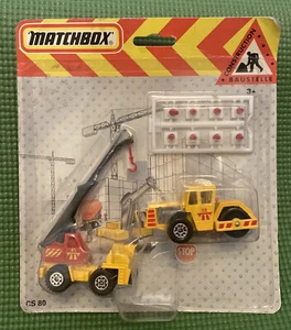 MATCHBOX CS80 Set - Bau Mobilkran & Dampfwalze - Neu & ungeöffnet. - Bild 1 von 7