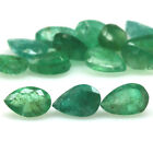 6.04 CT. Unheated 14Pcs Green Zambia Emerald Pear