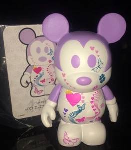 DISNEY VINYLMATION 3 Urban 2 Purple Butterfly Hearts Tattoo Girl With Card - Picture 1 of 1