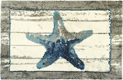 Alfombra de área Driftwood Starfish 22 x 34 interior Lanie Loreth Acento Mat Homefires Foto 1 de 2