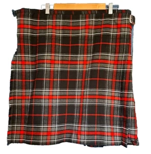 KILT - Bruce Memorial Tartan Wool Blend 16oz, 8Yd, 3 Leather straps, Size 40" - Picture 1 of 2