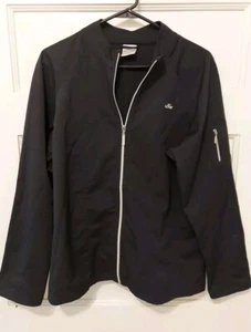 Old Navy Ladies Size XL Black Full Zip Long Sleeves Windbreaker Jacket - Picture 1 of 4