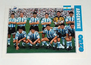 FRANCE 98 FIFA World Cup Football Soccer Onze Mondial Argentine Team Photo Card - Picture 1 of 2