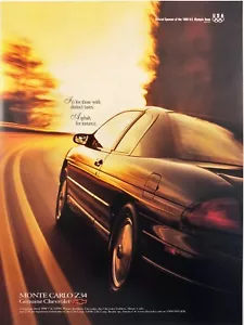 Pubblicità Chevrolet Monte Carlo Z34 1998 Uomo Cave Stampa d'epoca - Foto 1 di 6