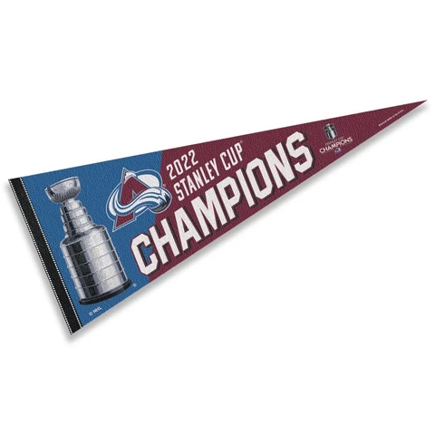Colorado Avalanche 2022 Stanley Cup Champions Pennant Flag Cover