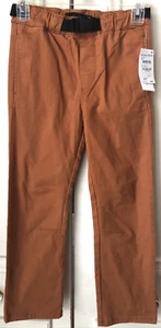 Treasure & Bond Kids Belted Cotton Pants in Tan Adobe Size S (7/8) - Picture 1 of 6