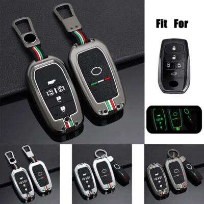 Funda protectora de silicona para llave de coche de aleación de zinc para Toyota Alphard Vellfire Tarago Previa Foto 1 de 4