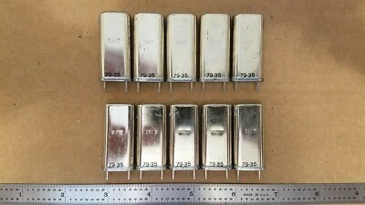 XTAL 104.600 KHz Lot of (10) Crystal Oscillators NEW RARE VINTAGE Ham Military - Image 1 of 4