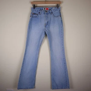 Vintage Arizona Jeans Co Flare Leg Mid Rise Light Wash Jeans Size 3 Waist 26" - Picture 1 of 18
