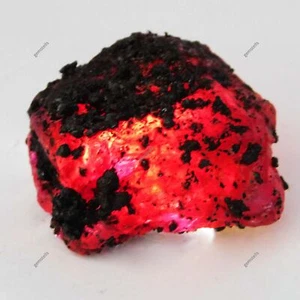 Natural Red Ruby Huge Rough 134.8 Ct Earth Mined CERTIFIED Uncut Loose Gemstone - Picture 1 of 10