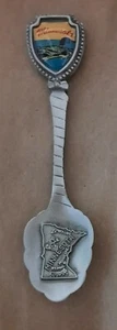 Minnesota Zinn Stockente Souvenir Sammler Löffel, 3 1/2 Zoll gebraucht - Bild 1 von 2
