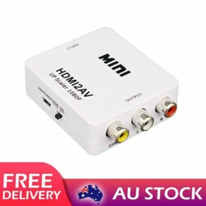 HDMI to AV Converter NTSC PAL Digital to AV Signal Audio Video TV Adapter FHD - Picture 1 of 10