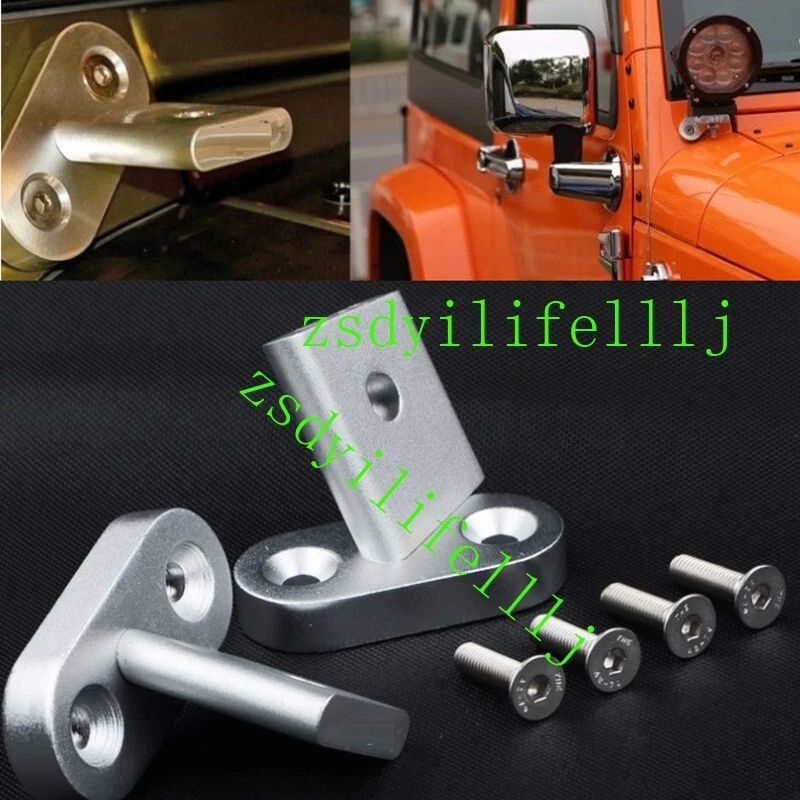 1 juego de soportes de soporte para faros antiniebla de pilar de aluminio para coche Jeep Wrangler Foto 1 de 1