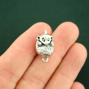 2 Possum Connector Charms Antique Silver Tone 3D Just Adorable - SC5288 - Picture 1 of 3