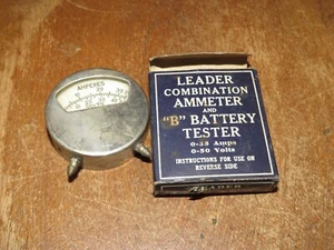 Amplificador combinado vintage Leader y probador de batería ""B"" y caja original - Imagen 1 de 7