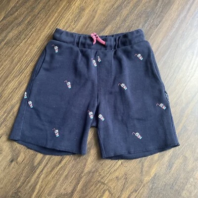 Zara Navy Blue With Cold Drink Boy’s Shorts Size 6 - Image 1 of 4
