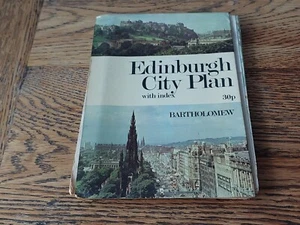 Edinburgh City Plan Bartholomew Tourist Map Large Fold Out - Picture 1 of 3