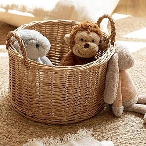 Dirty Clothes Laundry Basket Woven Laundry Basket for Toys Shoes Pillows - Picture 1 of 7