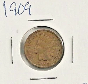 1909 Indian Cent : Very Fine VF - Picture 1 of 2