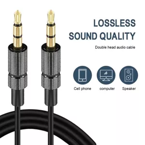 AUXILIARY 3.5mm Cable Male to Male Car Audio Cord For Headphones/Car/Speaker - Picture 1 of 5