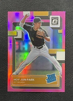 2022 Donruss Optic Hoy Jun Park Rated Rookie Pink Prizm No.93 Pittsburgh Pirates - Image 1 of 2