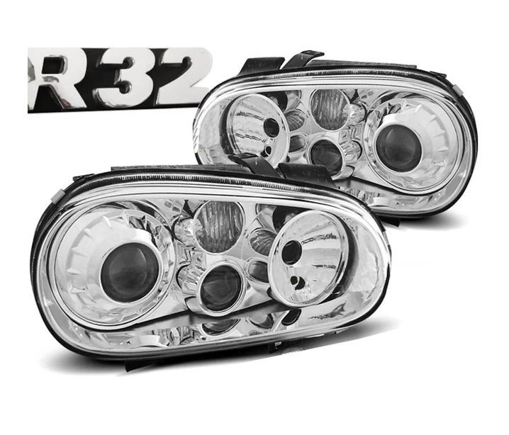 Фары фары для VW GOLF 4 1997 1998 1999 2000 2001-2003 R32 выглядят хромированные LHD RHD - Изображение 1 из 1