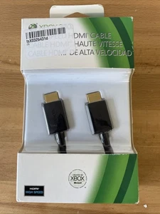 Xbox 360 HDMI Cable OEM Microsoft Official High Speed Digital Cord Black Tested - Picture 1 of 2