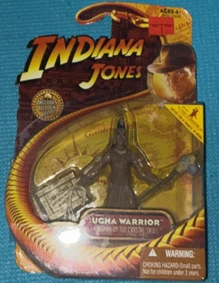 Indiana Jones Kingdom of the Crystal Skull Ucha Warrior 3.75" Fig 2008 MIP - Image 1 of 4