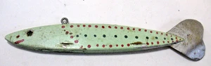 Ant Narrow MintGreen Speckled Weighted IceFishing Spearing Decoy No Maker'sMarks - Picture 1 of 10