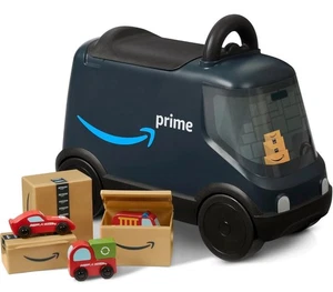 Delivery Van Ride On Toy for Kids, Blue Toddler Ride on Toy for Ages 2+, - Picture 1 of 3