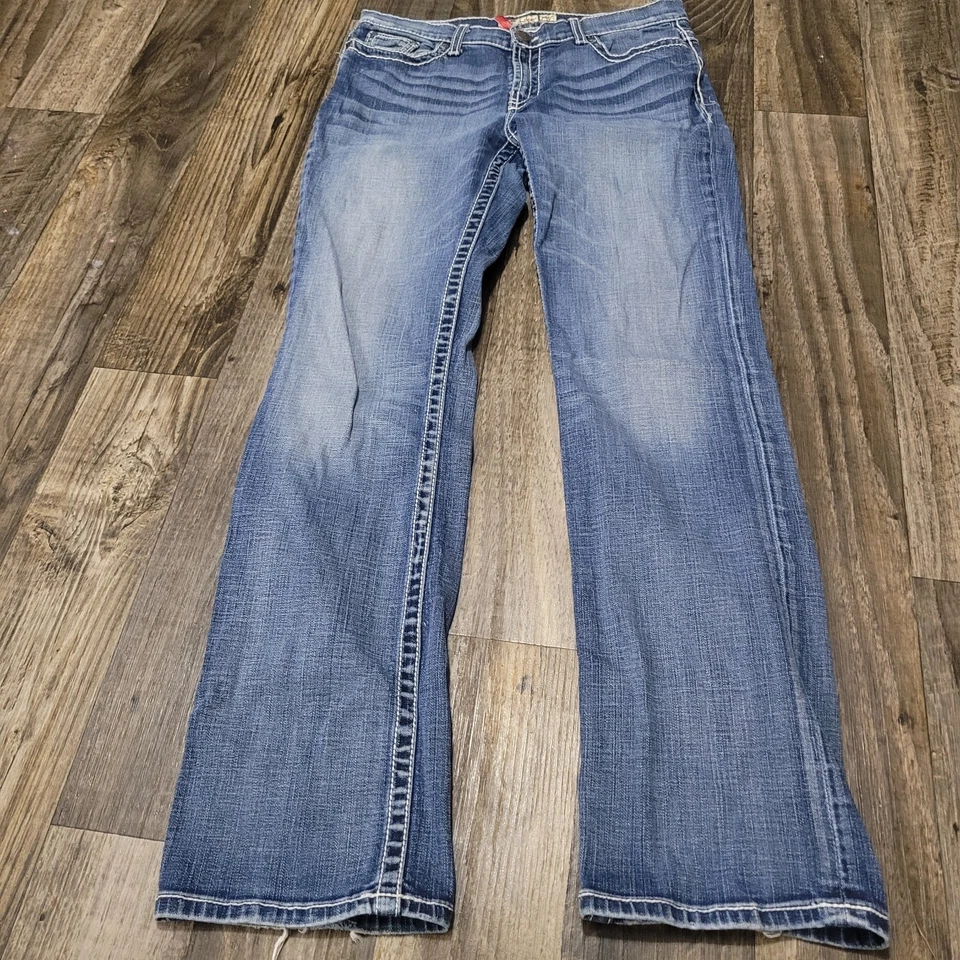 BKE 女式牛仔裤 Drew 弹力尺寸 29x33 1/2 中号水洗靴型 — 第 1/4 张图片