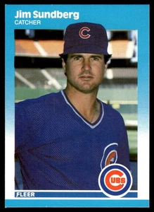 1987 Fleer Update Jim Sundberg Chicago Cubs #U-114 - Picture 1 of 2