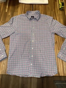 Johnnie O Top Shelf Prep-Formance Long Sleeve Performance Button Down Shirt Sz M - Picture 1 of 7
