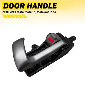 Manija de puerta INTERIOR IZQUIERDA apta para Hyundai Santa Fe 07-12 82610-2B010-1D 83610-0W010-S4 - Imagen 1 de 19