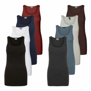 Vero Moda Donna Canotta Lungo Maglia Elasticizzato Base Longtop da senza Maniche - Foto 1 di 13