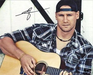 CHASE RICE COUNTRY MUSIC STAR SIGNED 8X10 PHOTO W/COA SURVIVOR-NICARAGUA STAR - Picture 1 of 1