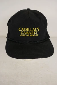 Vintage Cadillacs Cabaret - Solid Back - Snap Back Hat Black in Color - Picture 1 of 3