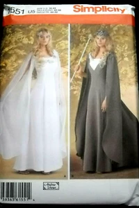 Simplicity 1551 Renaissance Medieval Gown Costume Size 16-24 Sewing Pattern - Picture 1 of 2