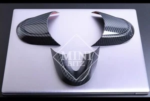 GEN 3 F56 CARBON LOOK STEERING WHEEL TRIM COVERS MINI One Cooper F60 Countryman - Picture 1 of 4