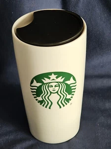 Starbucks 12 oz Ceramic Double Wall Coffee Travel Mug Tumbler W/lid - Imagen 1 de 4