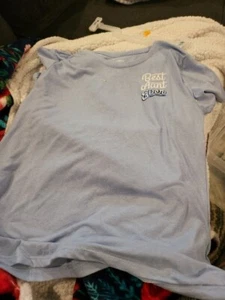 CELEBRATE MOTHERS DAY Best AUNT EVER BLUE FOIL TSHIRT LARGE - Picture 1 of 5
