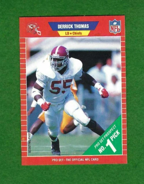 1989 Pro Set Derrick Thomas Kansas City Chiefs RC #498 - Image 1 of 1