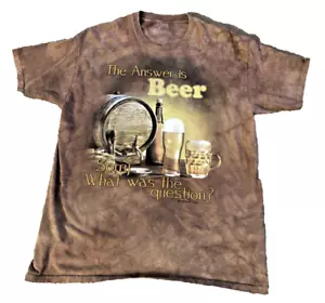 THE ANSWER IS BEER T-Shirt Was war die Frage? Erwachsene X-Large 100% Baumwolle #63 - Bild 1 von 5