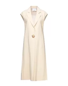 ERIKA CAVALLINI overcoat jacket vest with pleats back size 40-42 - Picture 1 of 10