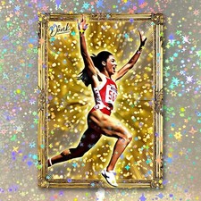 Florence Flo-Jo Joyner Holographic Gold Getter Sketch Card Limited 2/5 Dr. Dunk