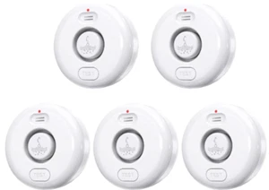 Water Leak Detectors 5 Pack 120dB IP66 Waterproof Water Leakage Alarm Sensor - Picture 1 of 5