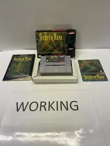 SECRET OF MANA SUPER NINTENDO USA SNES GAME COMPLETE + MAP - Picture 1 of 17