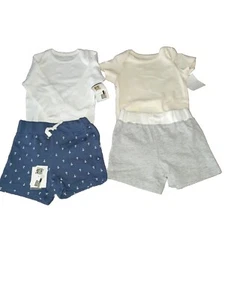 Moon & Back Baby Boys Clothes Bodysuit Shorts Hat Size 3-6 Mos, 6-12 Mos (CQ) - Picture 1 of 6