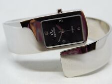 Cenere New York BW-380 Silver Tone Quartz Analog Ladies Bracelet Watch Sz. 7"