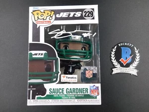 Sauce Gardner signiertes Autogramm Funko Pop 229 New York Jets NFL Fanatiker BAS COA - Bild 1 von 7